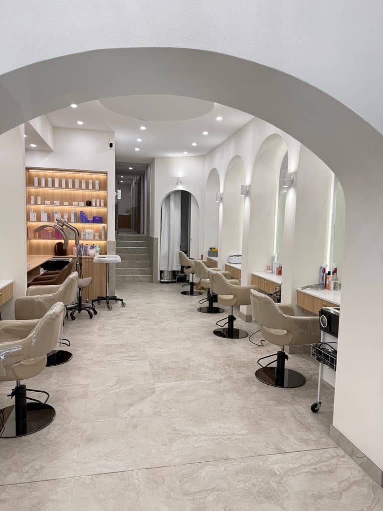 Mend Beauty Studio hair styling stations